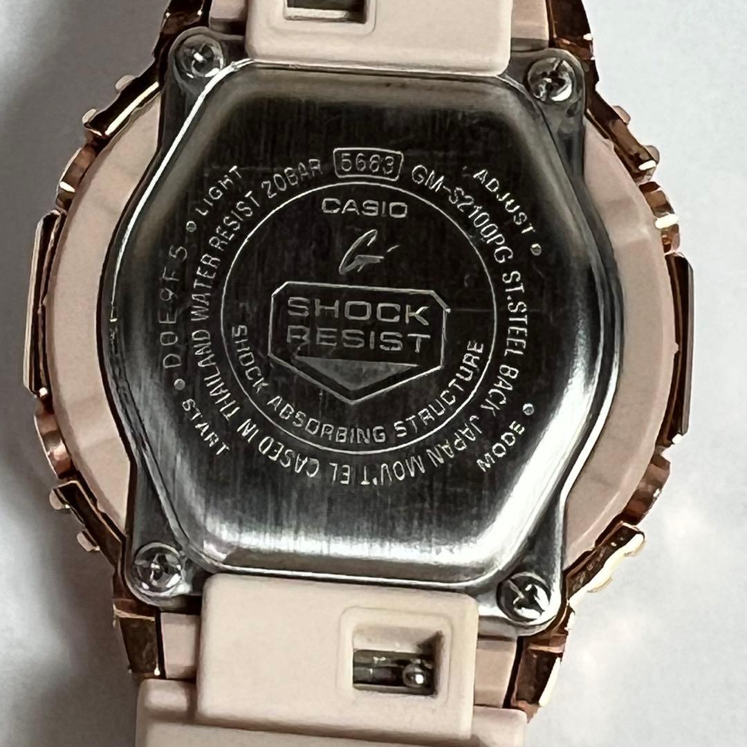 稼働美品 G-SHOCK レディース腕時計 ピンクゴールド GM-S2100PG