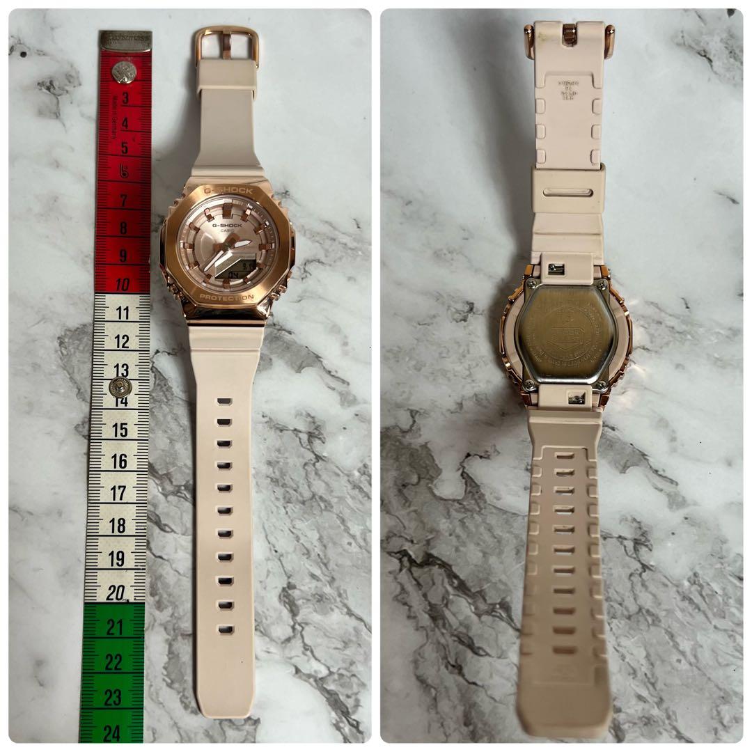 稼働美品 G-SHOCK レディース腕時計 ピンクゴールド GM-S2100PG