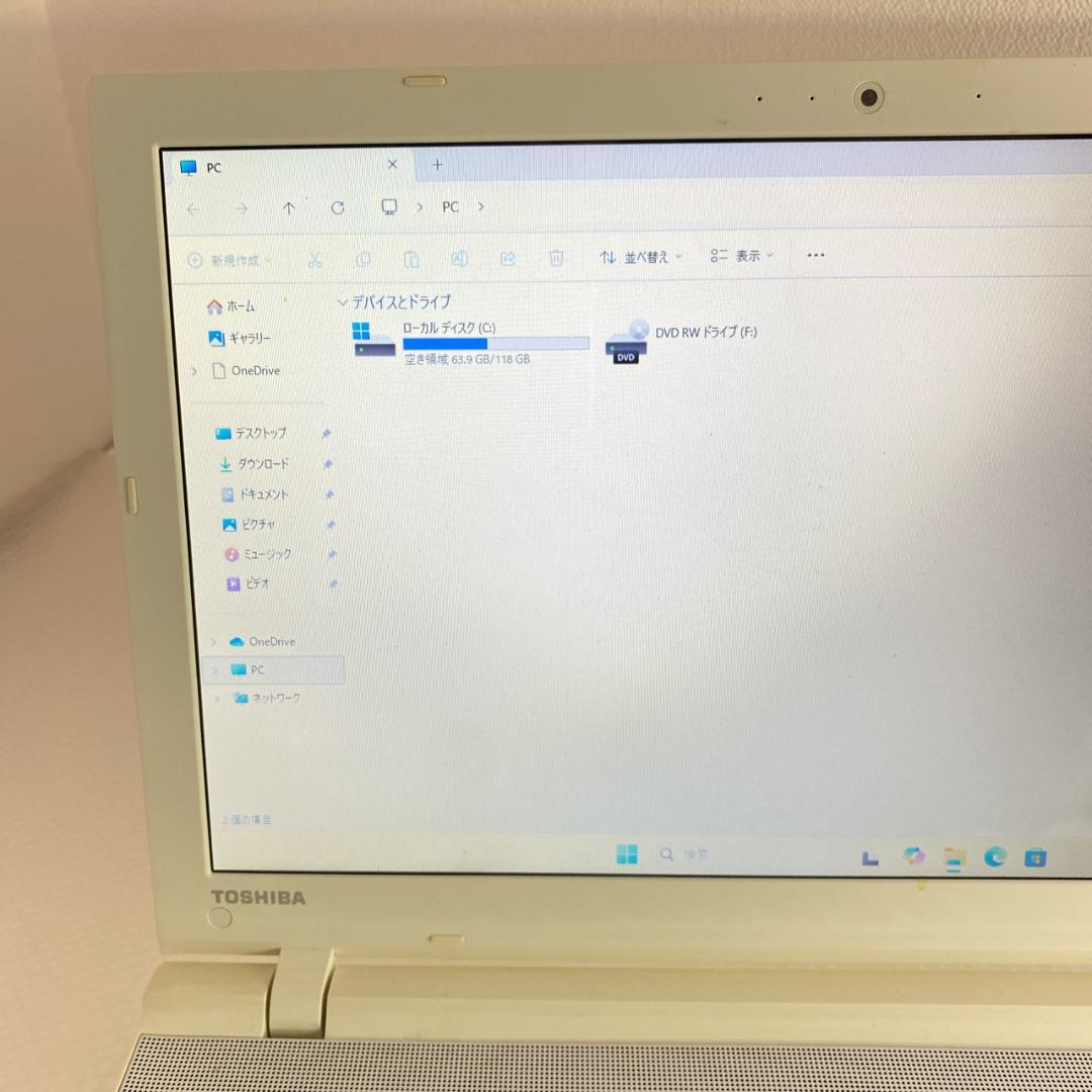 中古 ノートパソコン 東芝 Windows11 SSD128GB メモリ8GB