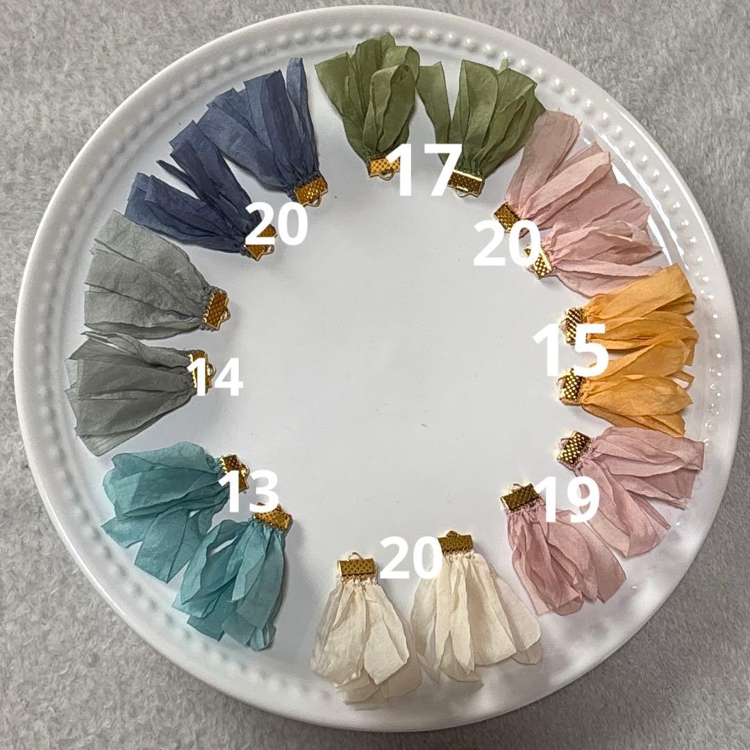 あんみつ様♡ハンドメイドシフォンタッセル 138pair