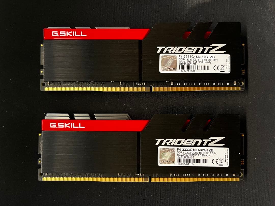 メモリー G.SKILL TRIDENT Z DDR4 32GB 3333MHz