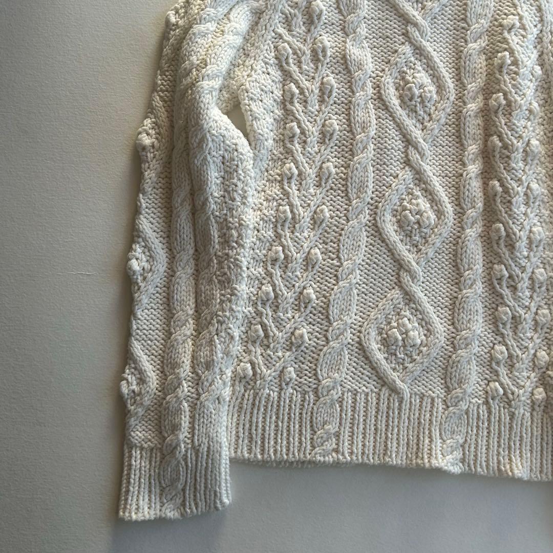 PINK HOUSE ピンクハウス　ケーブルニット セーター　ホワイト　白