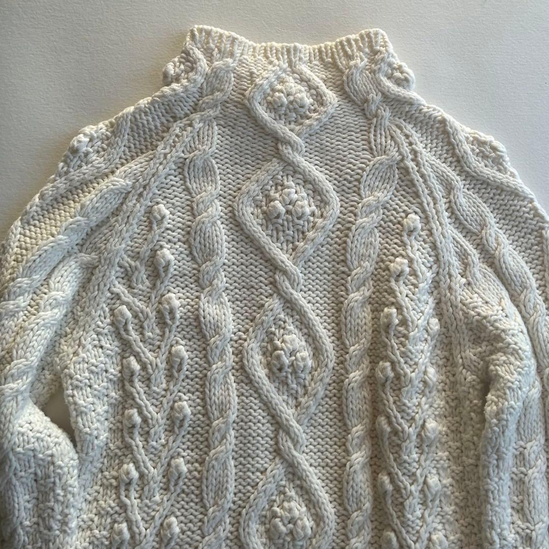 PINK HOUSE ピンクハウス　ケーブルニット セーター　ホワイト　白