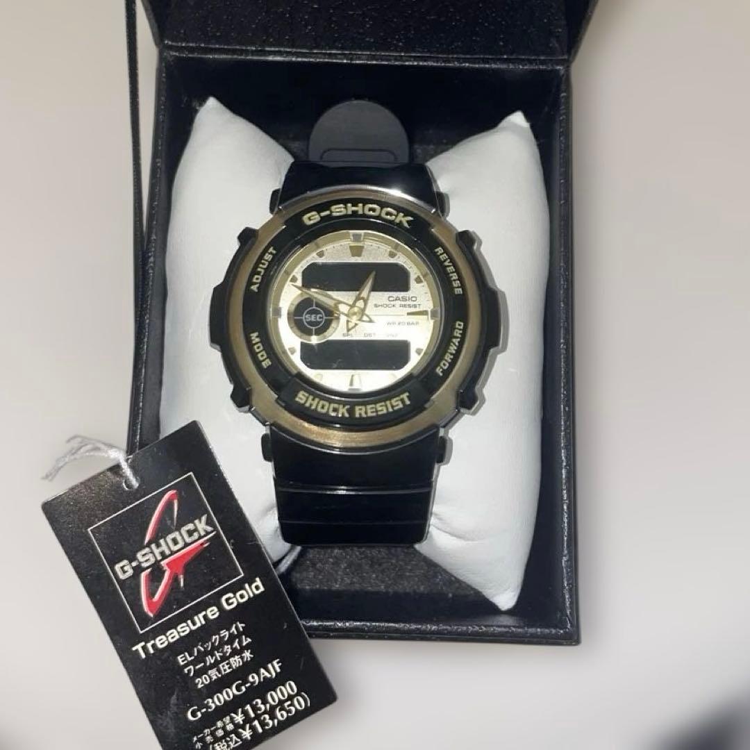 【新品未使用】最終値下げ G-SHOCK G-300C-9AJFブラックゴールド