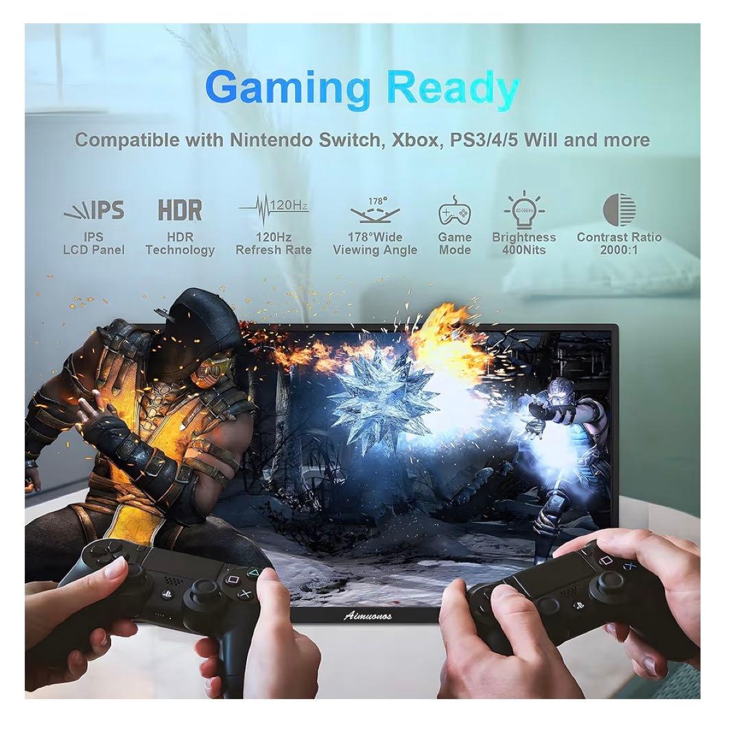 18.5インチ ノートパソコン用 ポータブルモニター 1080P