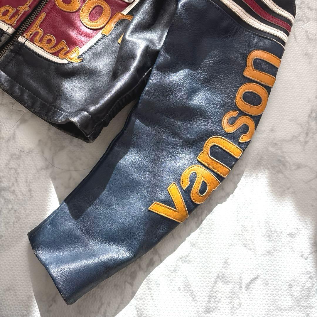 VANSON バンソン ワンスター レザージャケット 38