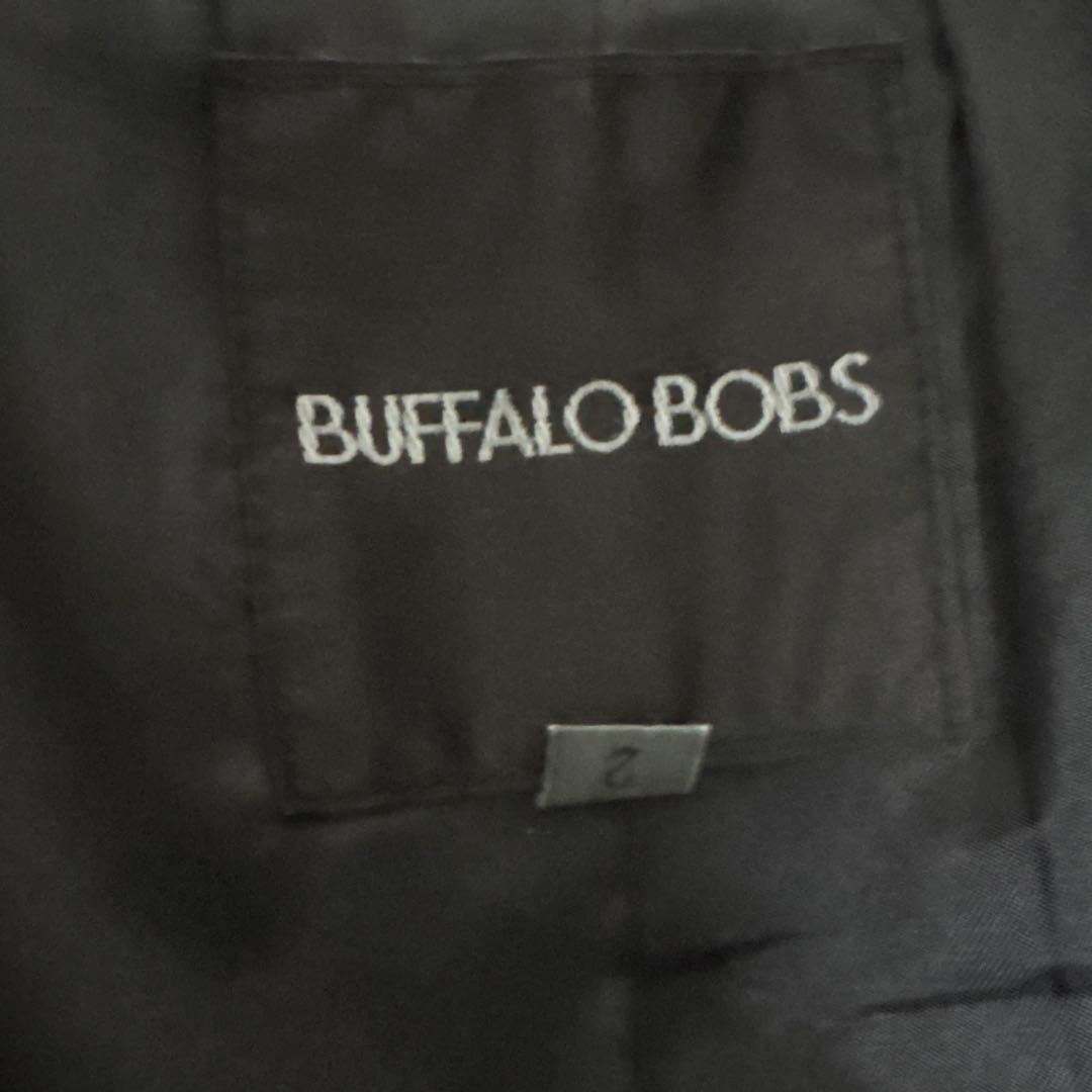 Buffalobobsドレープレザージャケット