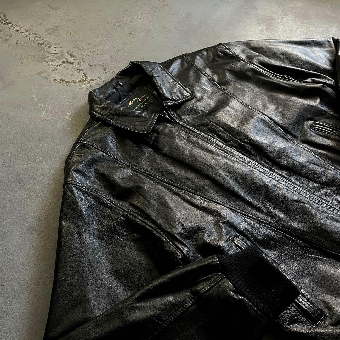 type A-2“authentic“牛革 “短丈“bomber jacket