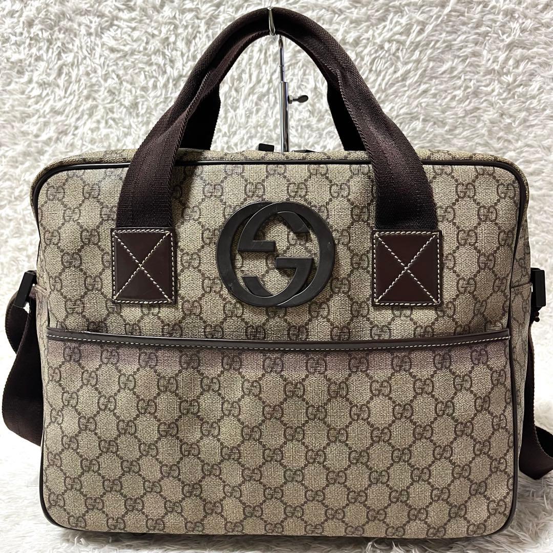 ✨激レア✨GUCCI グッチ 2way GG柄 ボストンバッグ ビジネスバッグ