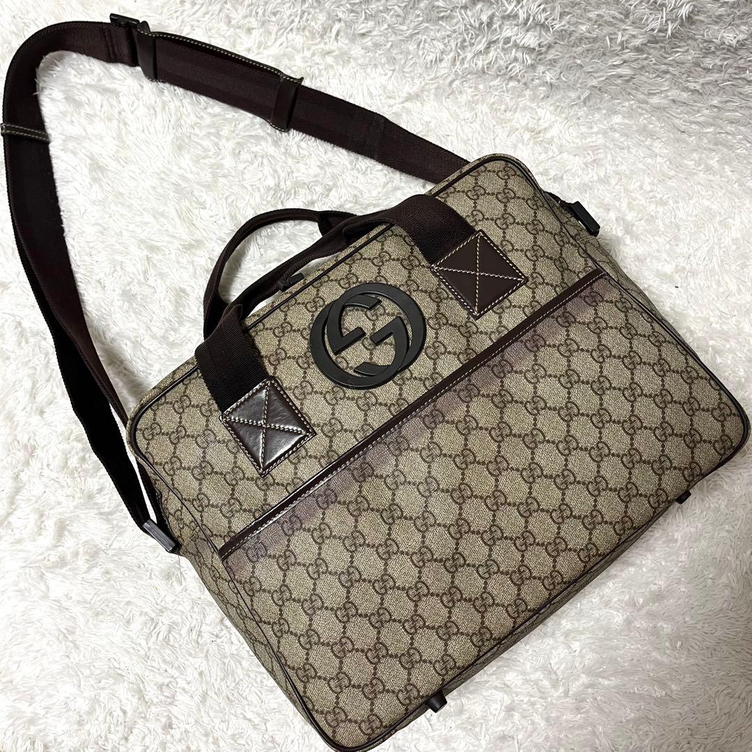 ✨激レア✨GUCCI グッチ 2way GG柄 ボストンバッグ ビジネスバッグ