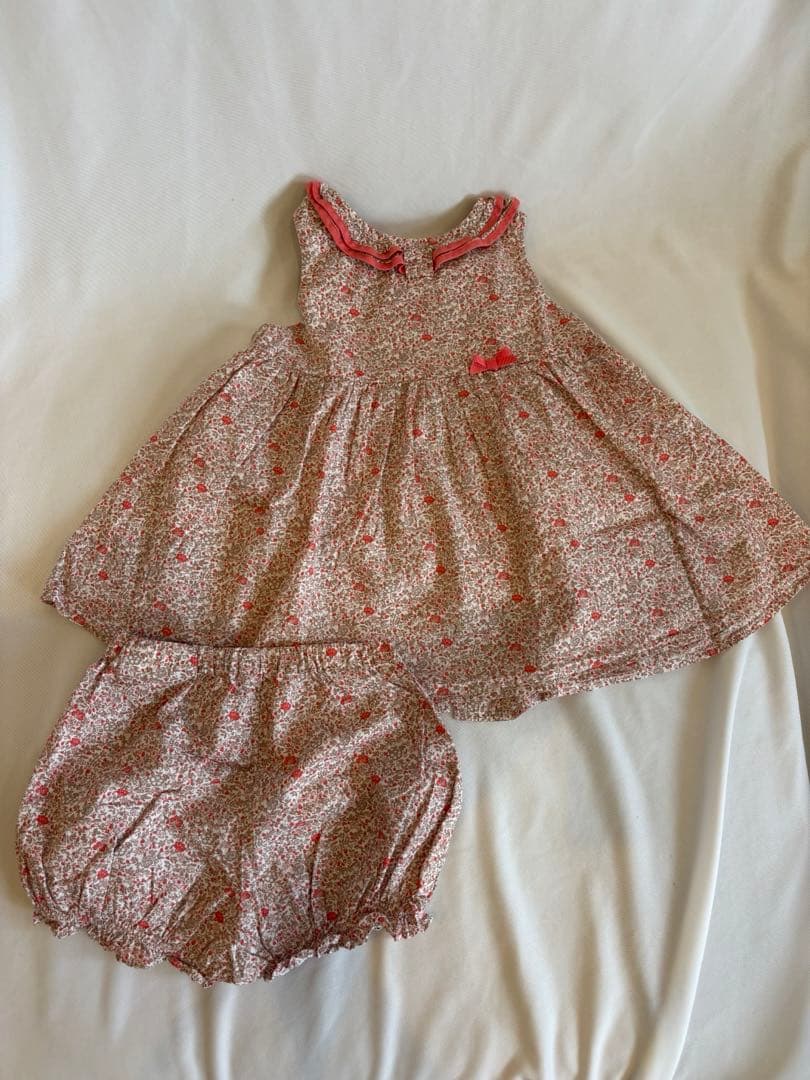 タルティーヌエショコラ　ブルマ付きリバティワンピース4点セット美品