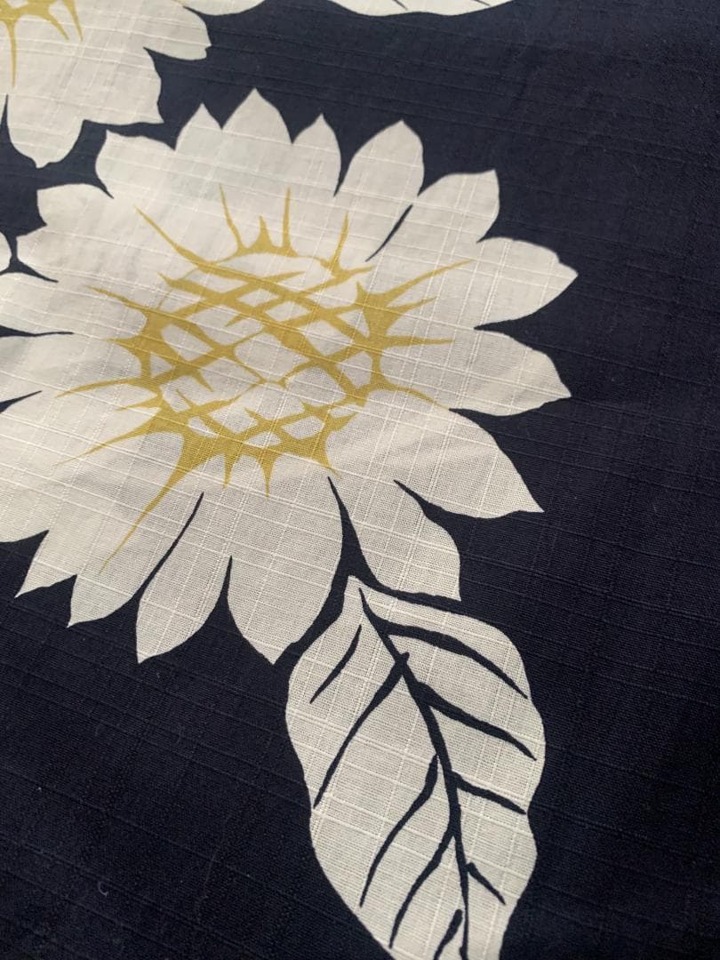 ◆大人ゆかた◆品ある向日葵（ひまわり）黒紺浴衣◆どなたでもお似合いになる