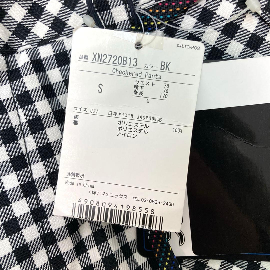 新品　X-niX スキーウェア　パンツ　ブラック　チェック柄　Mサイズ　防水