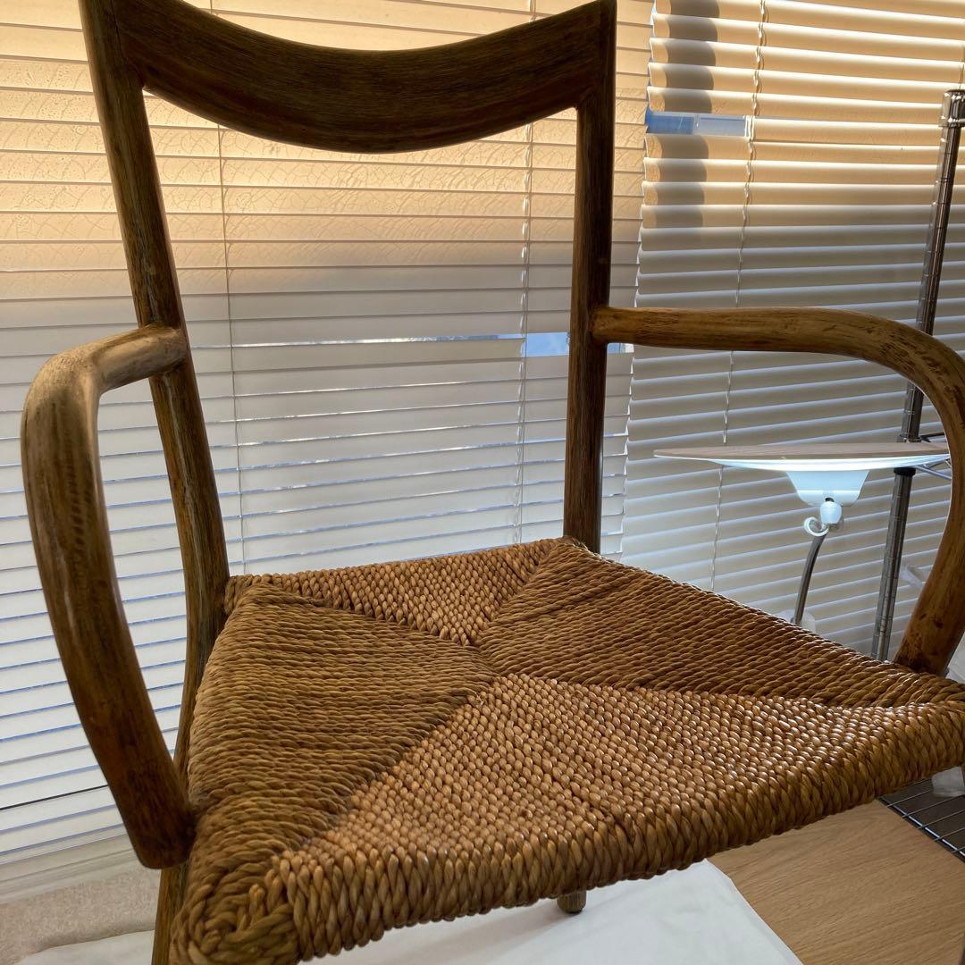 天然素材 アームチェア