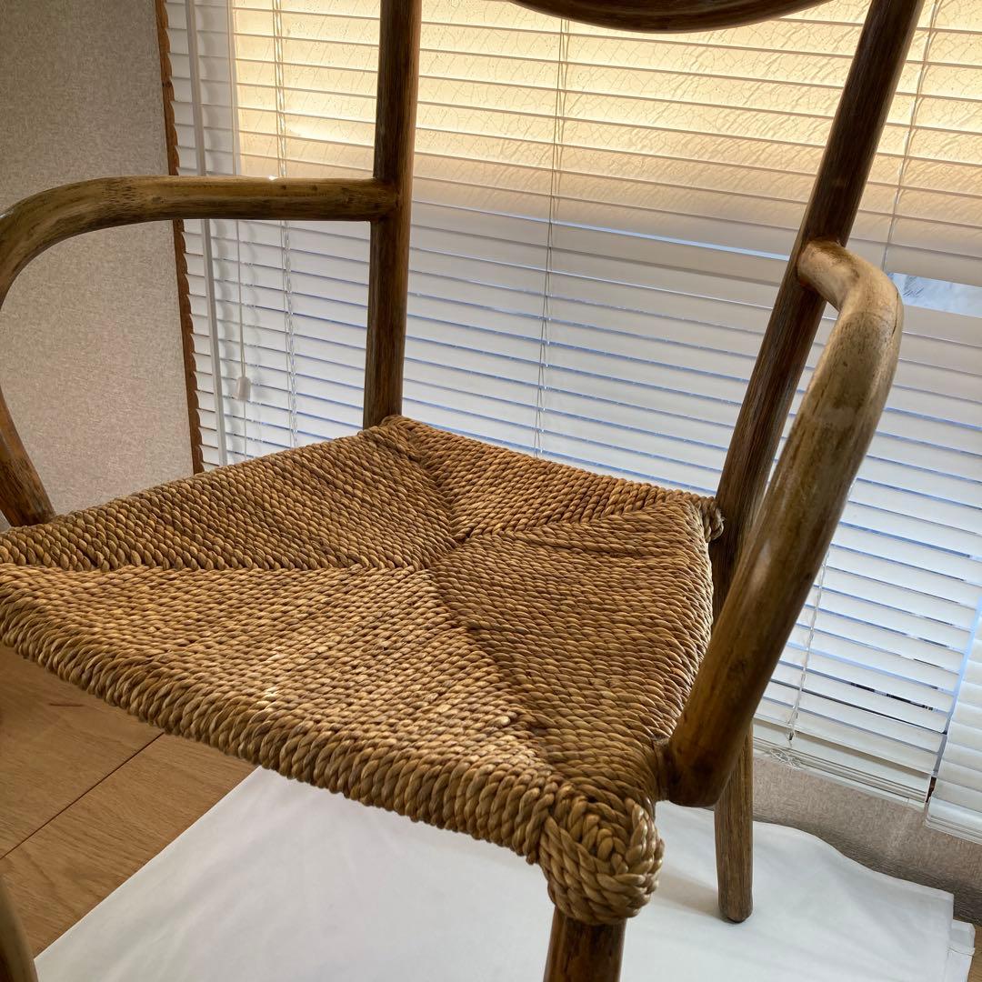 天然素材 アームチェア