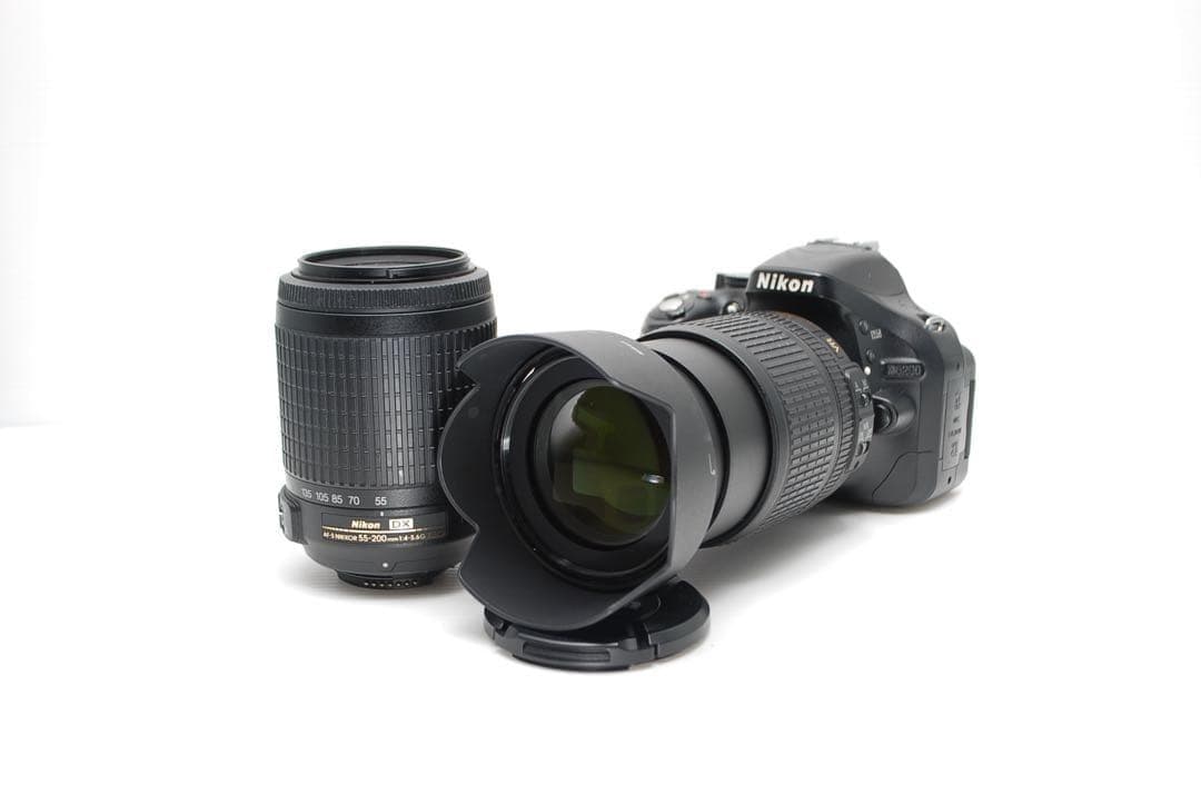 ❤️スマホ転送OK❤️Nikon D5200 望遠レンズ付き 高性能レンズ大人気