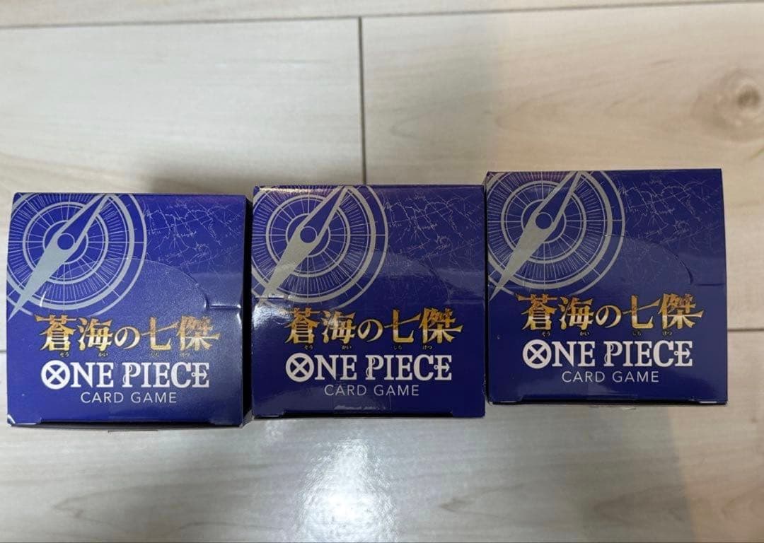 ワンピースカード 蒼海の七傑 3BOX テープカット