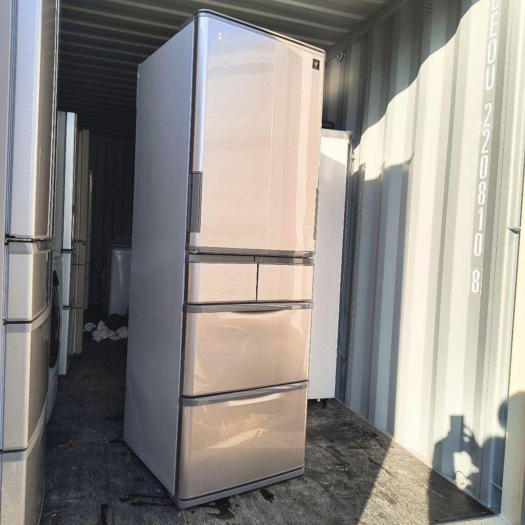 運搬取付無料！ブライトブラウン・どっちもドア・純正SHARP！！完動品・美品！