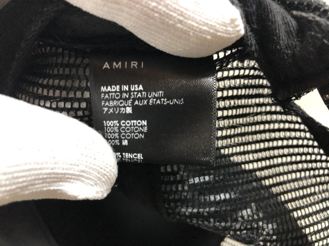 わっさん様 本物 AMIRI ブラック キャップ CORE LOGO