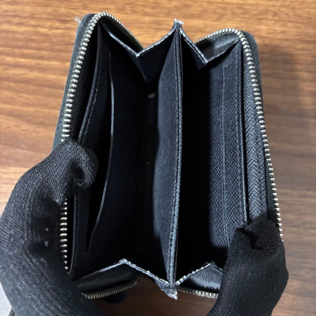 ルイヴィトン ダミエグラフィット ケース 黒 ラウンドファスナー