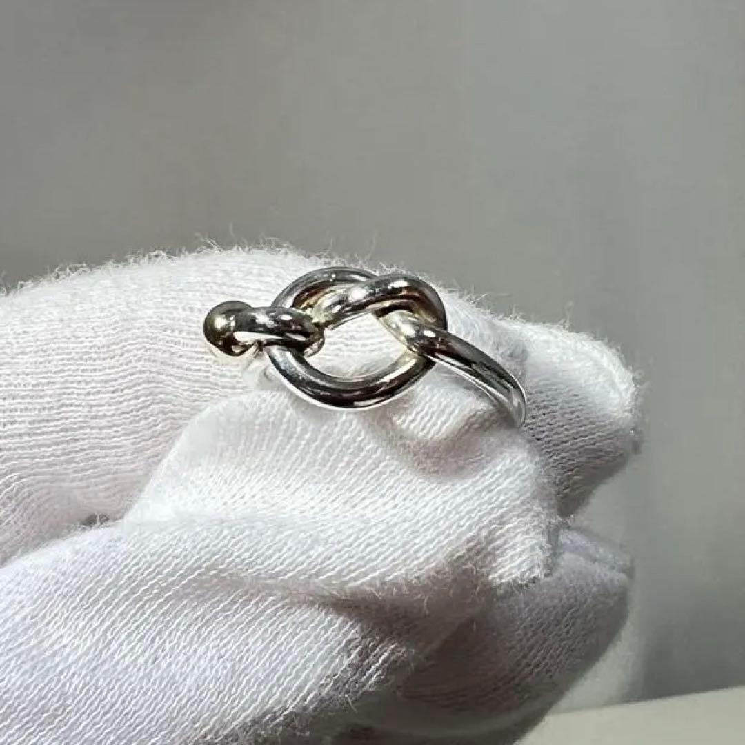 【美品】ティファニー✨ラブ ノット リング✨指輪✨コンビ 925 k18 10号