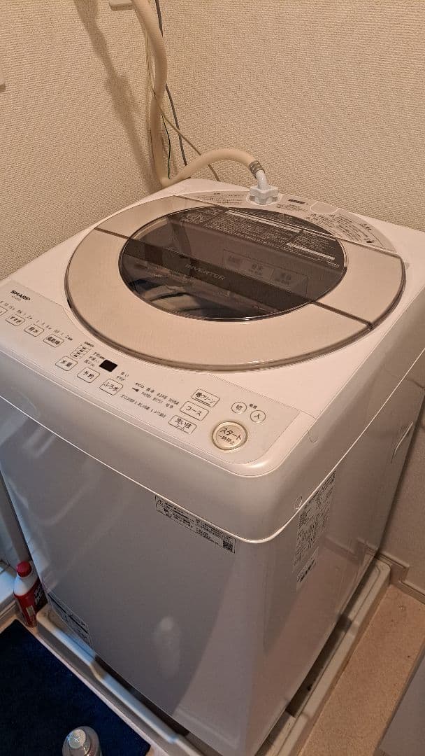 【群馬県伊勢崎市、引取又は配送別途】2023年製　シャープ　洗濯機　9kg
