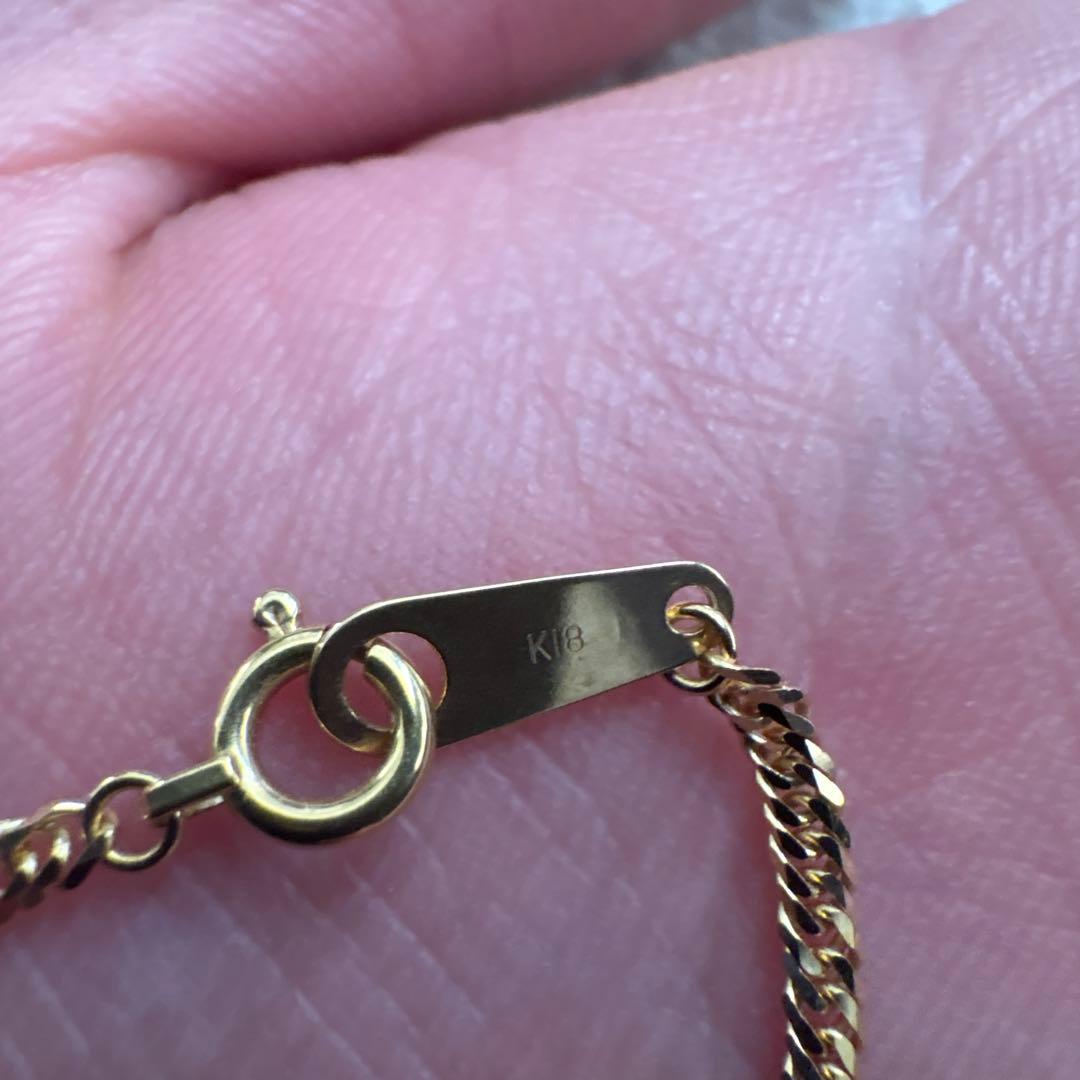 FAIRY CULLET 18金 ネックレス 50cm 6面W 5g