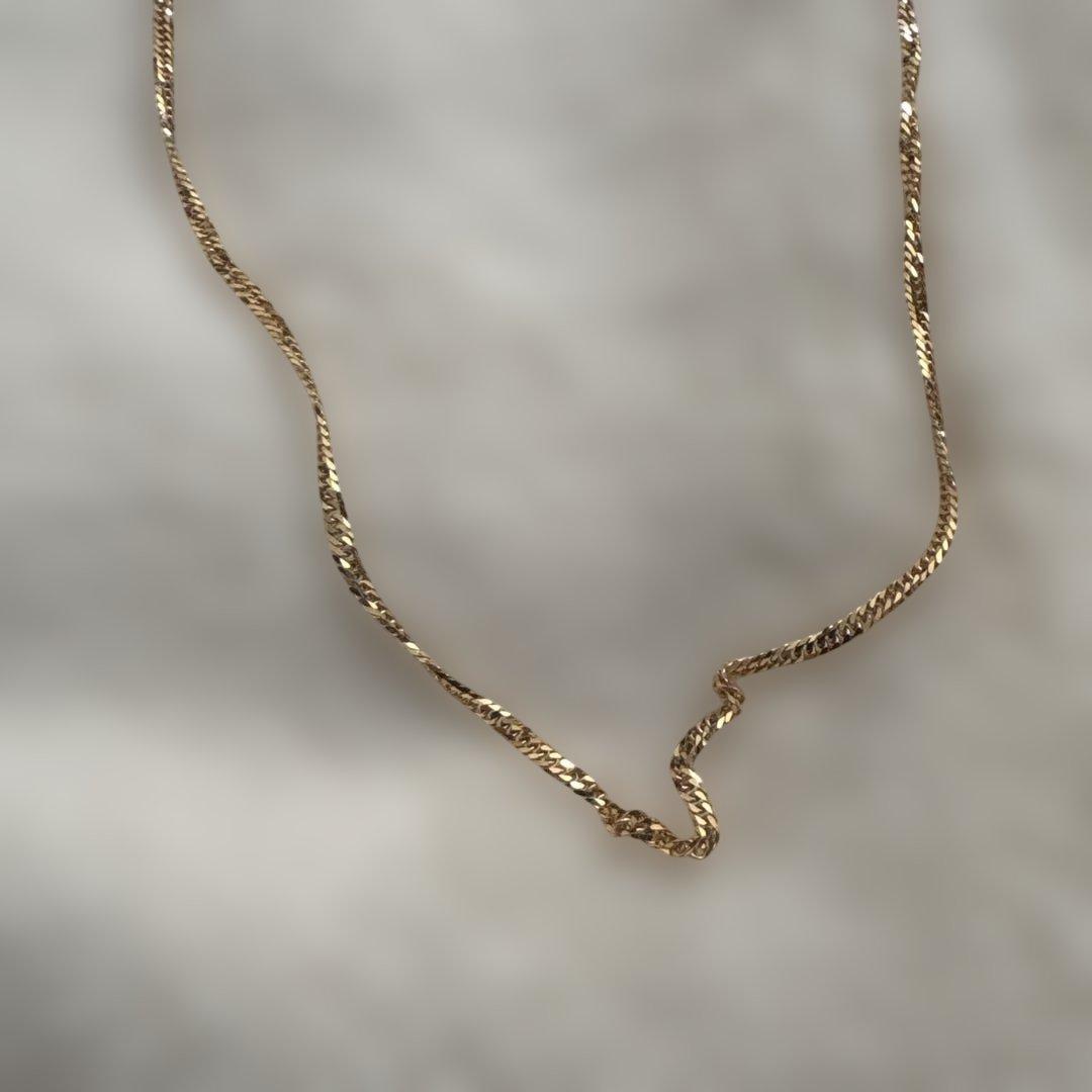 FAIRY CULLET 18金 ネックレス 50cm 6面W 5g