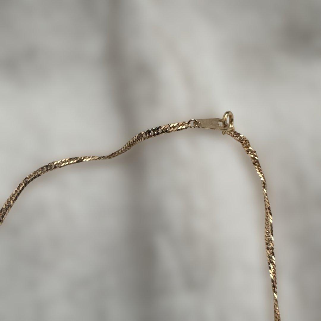 FAIRY CULLET 18金 ネックレス 50cm 6面W 5g