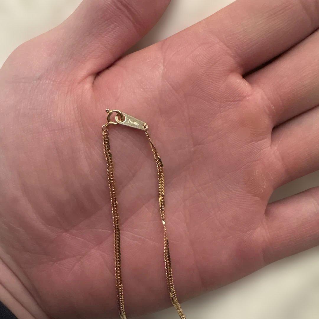 FAIRY CULLET 18金 ネックレス 50cm 6面W 5g