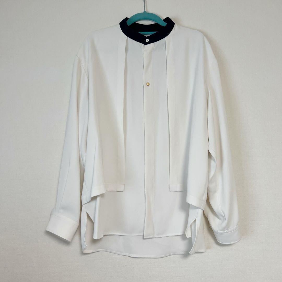 CULLNI クルニ バンドカラーレイヤードシャツ