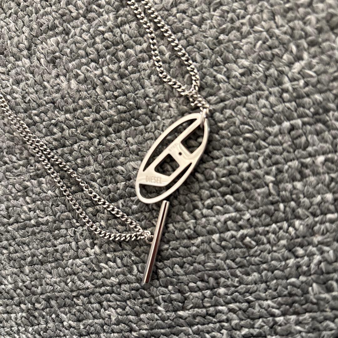 シルバー ネックレス　ディーゼル　ユニセックス