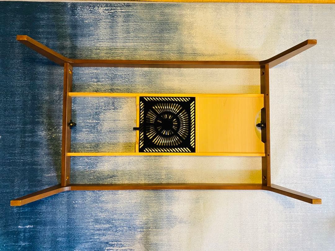 8600円の送料込み　ブラウン木製こたつ シンプルモダン　かけ布団付き