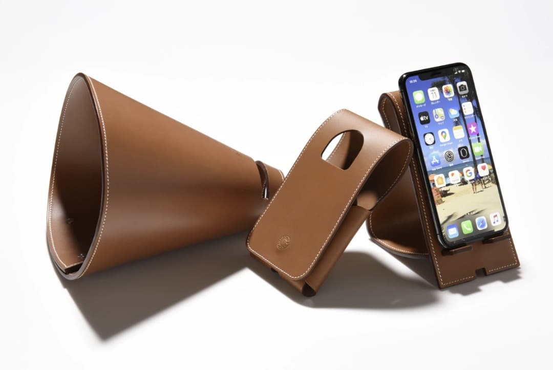 エルメス　HERMES 　レザー　茶色　ブラウン