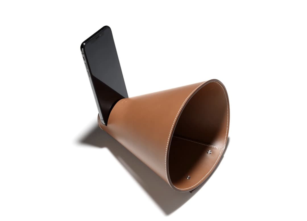 エルメス　HERMES 　レザー　茶色　ブラウン