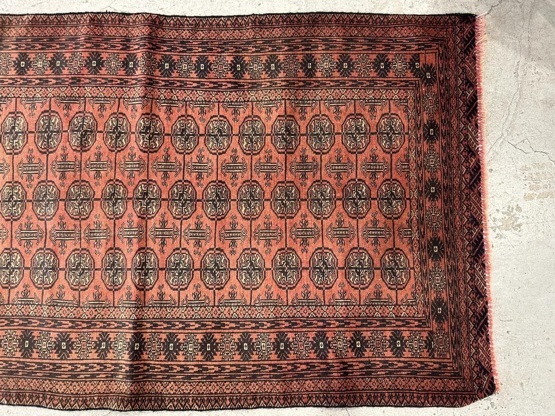 【80's Vintage rug】190×111cm　アフガン　トルクメン