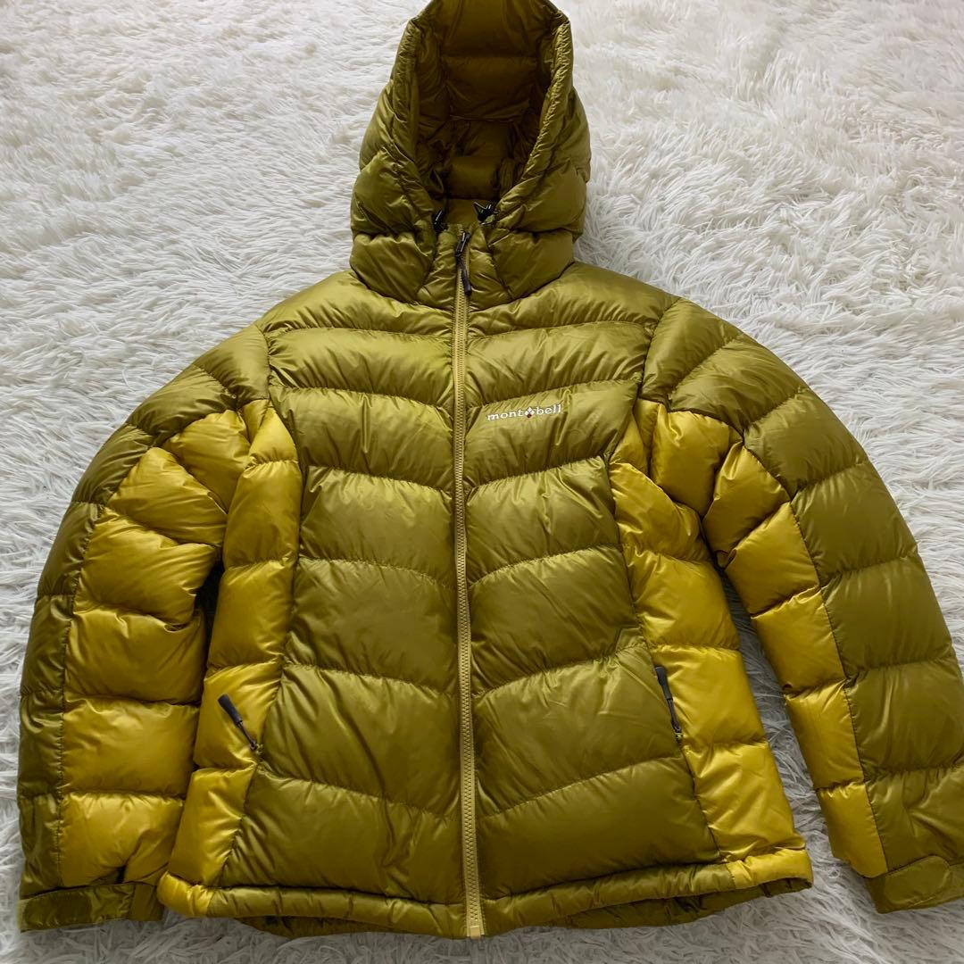 S*様 美品■モンベル ダウンジャケット アルパイン イエロー M 110140