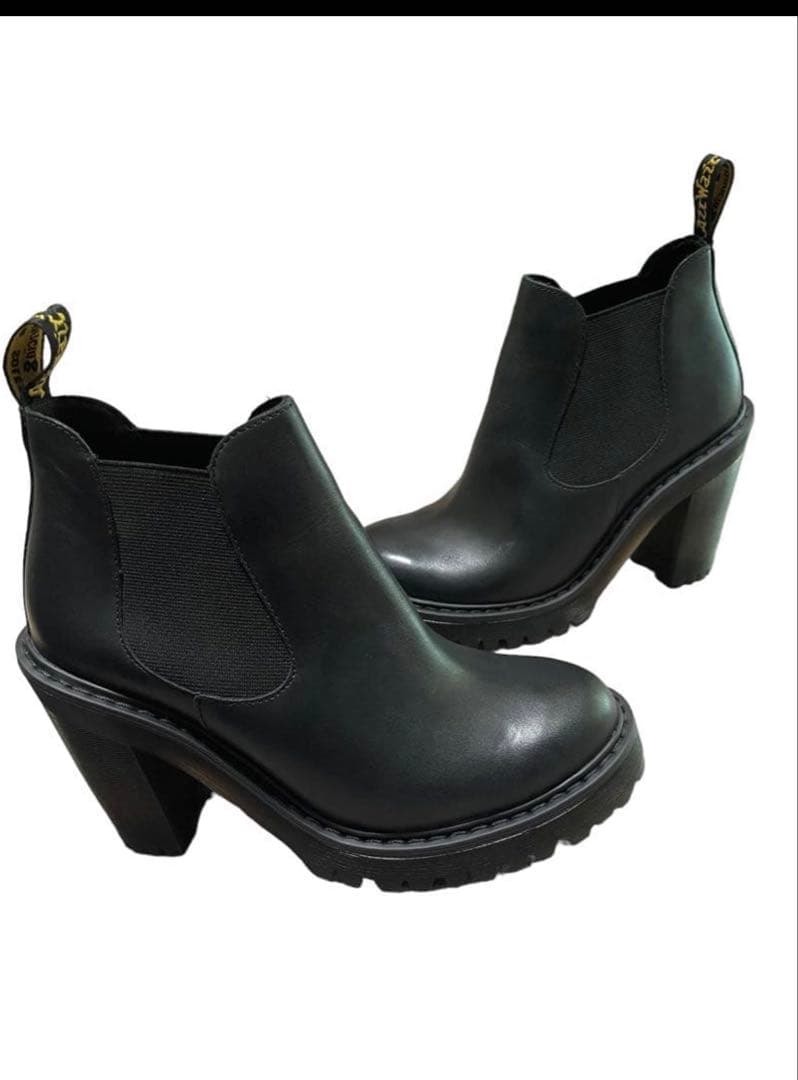 『美品』ドクターマーチン　チェルシーブーツ　サイドゴアチャンキーヒール