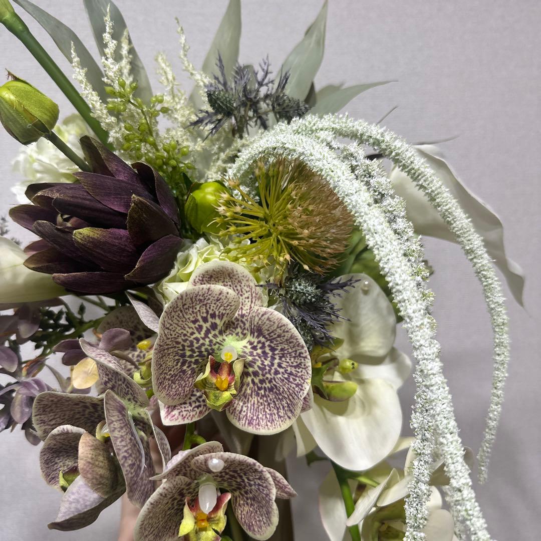 ウェディングブーケ アーティシャルフラワー ブートニア セット 結婚式