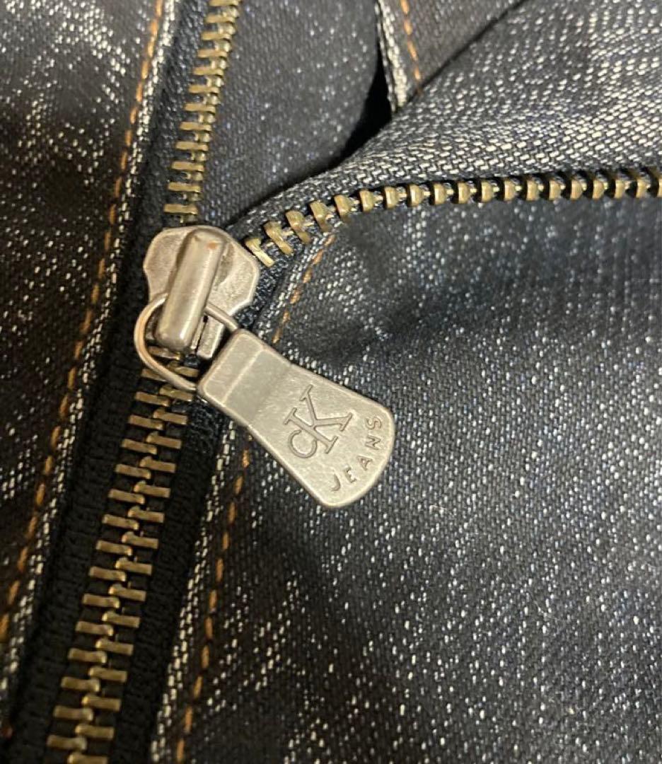 joker 90s カルバンクライン デニム ダブルライダースジャケット