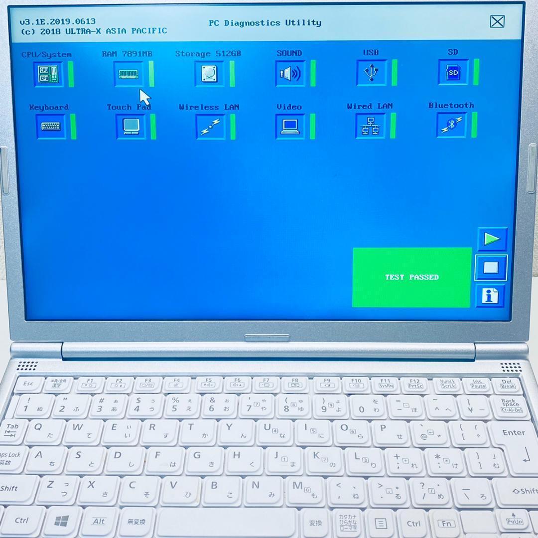 レッツノート SV8 新品 SSD512GB 使用時間短い! 920h