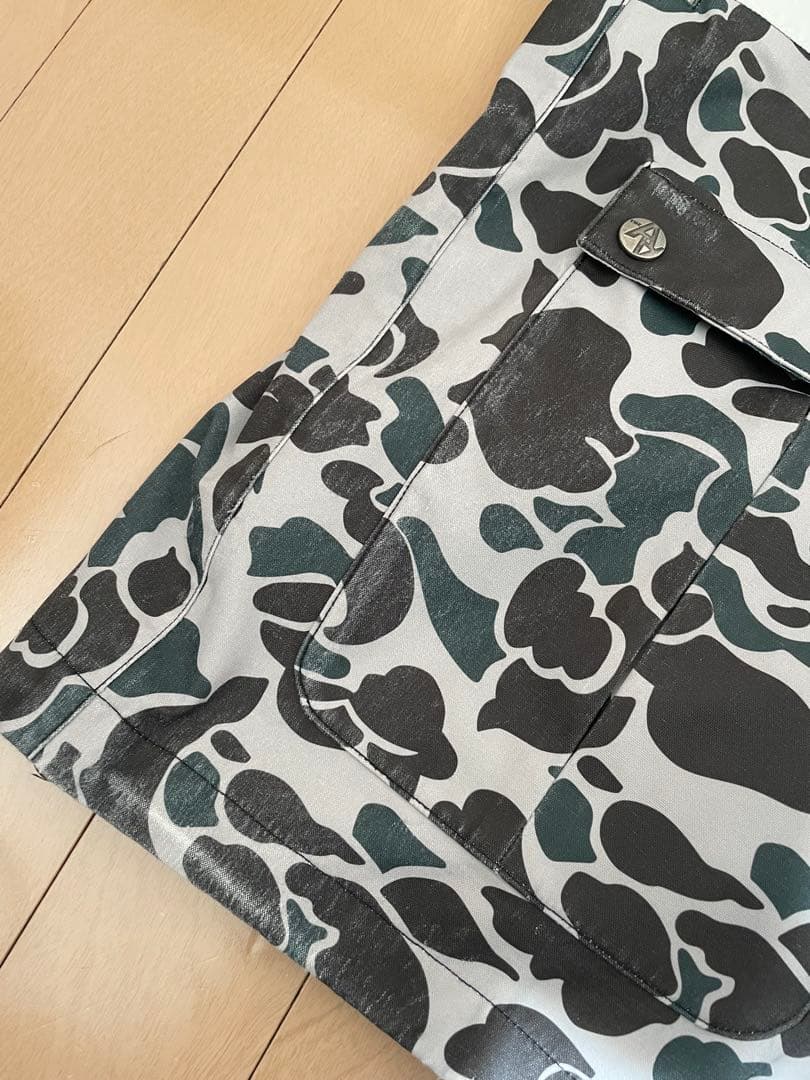 AA hardware スノーボードウェア グレー/カモフラージュ 上下セット