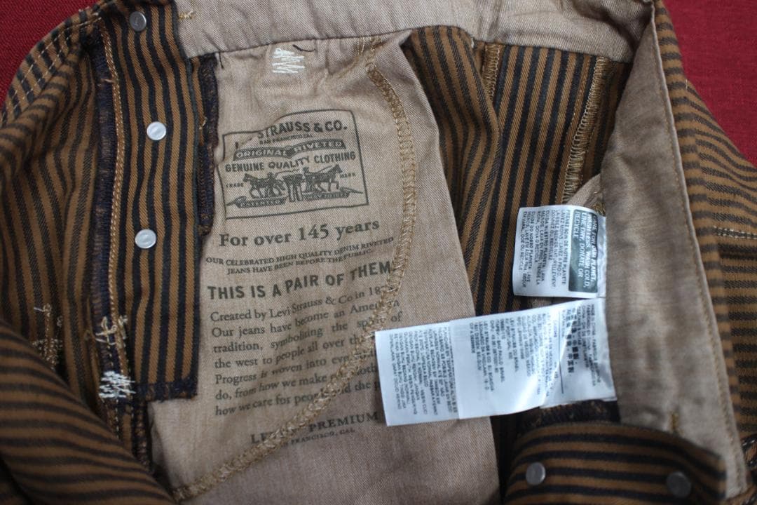 リーバイス レッド　オーバーオール　ブラウンヒッコリー　Lサイズ　未使用