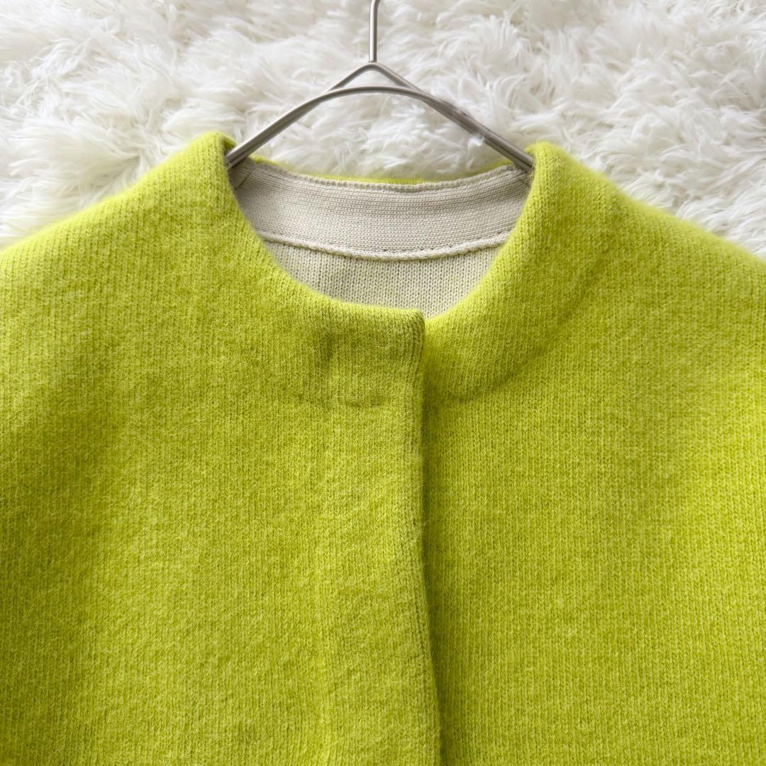 ELENDEEK ラクーンミックス ダブルカーディガン F グリーン