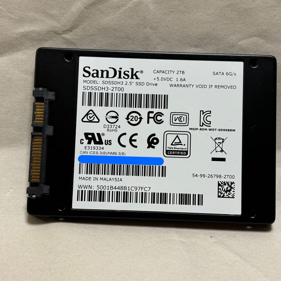 内蔵型SSD SanDisk Ultra SDSSDH3-2T00