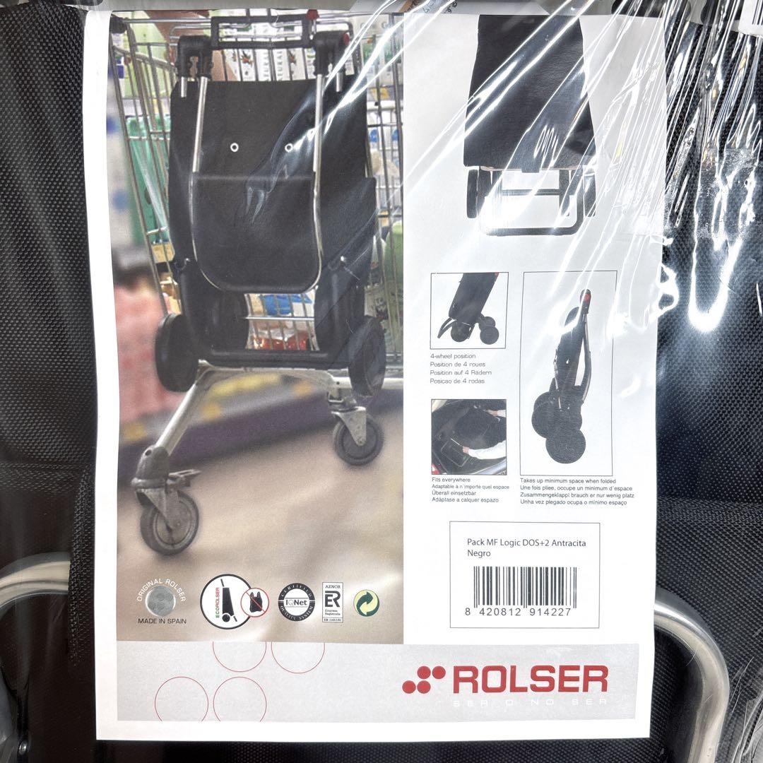 ✨新品✨ROLSER ロルサー ショッピングキャリーカート ブラック　４輪