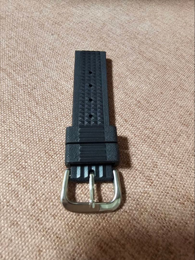 セイコー ダイバー用純正ウレタンベルト ワッフル19mm極美品