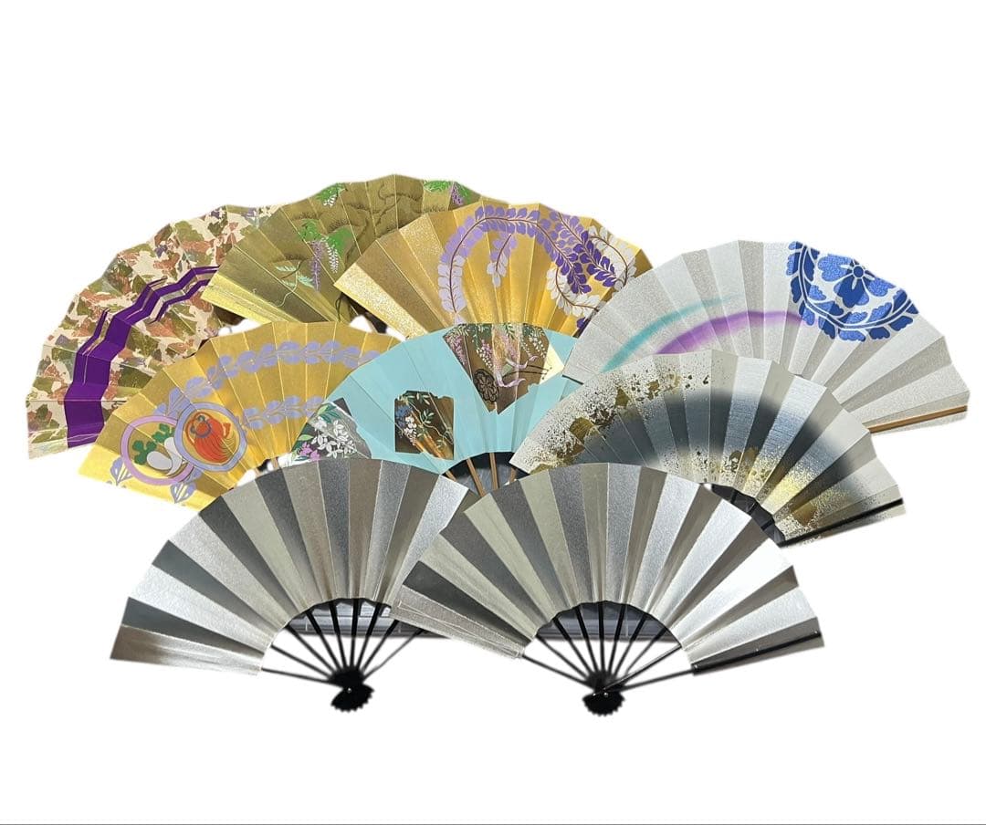 日本舞踊　藤間流　舞扇　家元選定扇　他　全9本　京扇堂