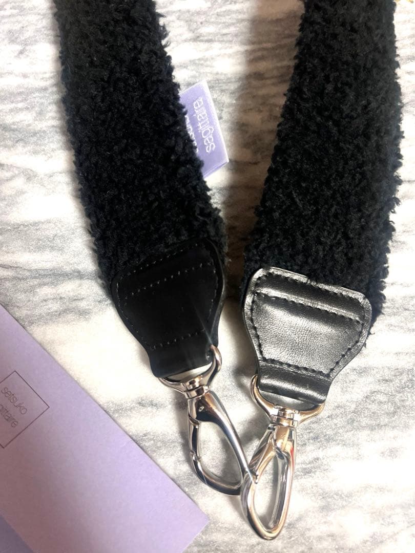 setsuko sagittaire ボア　ブラックストラップ