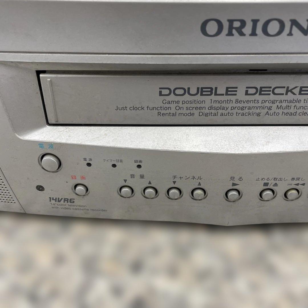 ORION ビデオ付14型カラーテレビ 14VR6R レトロ ブラウン管 格安